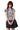 MEDM Slogan Print Camo Star All Over Print Streetwear Short Sleeve Tee