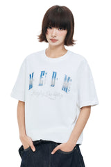 MEDM Glitter Rhinestone Logo Couple Tee