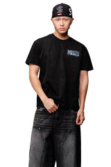 MEDM Star Glitter Rhinestone Drop Shoulder Unisex T-Shirt