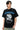 AFGK Rhinestone Vintage Screen Print Tee Unisex American Street Loose T-shirt