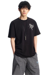 Dangerouspeople DSP Glitter Letter Print Sorona Cool‑Touch Unisex T‑Shirt