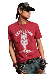 MEDM x EVA NEVER END Distressed Washed Eva Unit Loose Crew Neck Tee