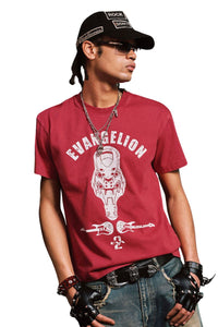 MEDM x EVA NEVER END Distressed Washed Eva Unit Loose Crew Neck Tee