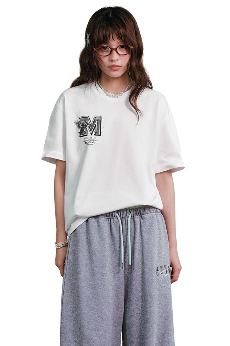 MEDM Vintage Dollar Back Graphic Unisex Streetwear Tee