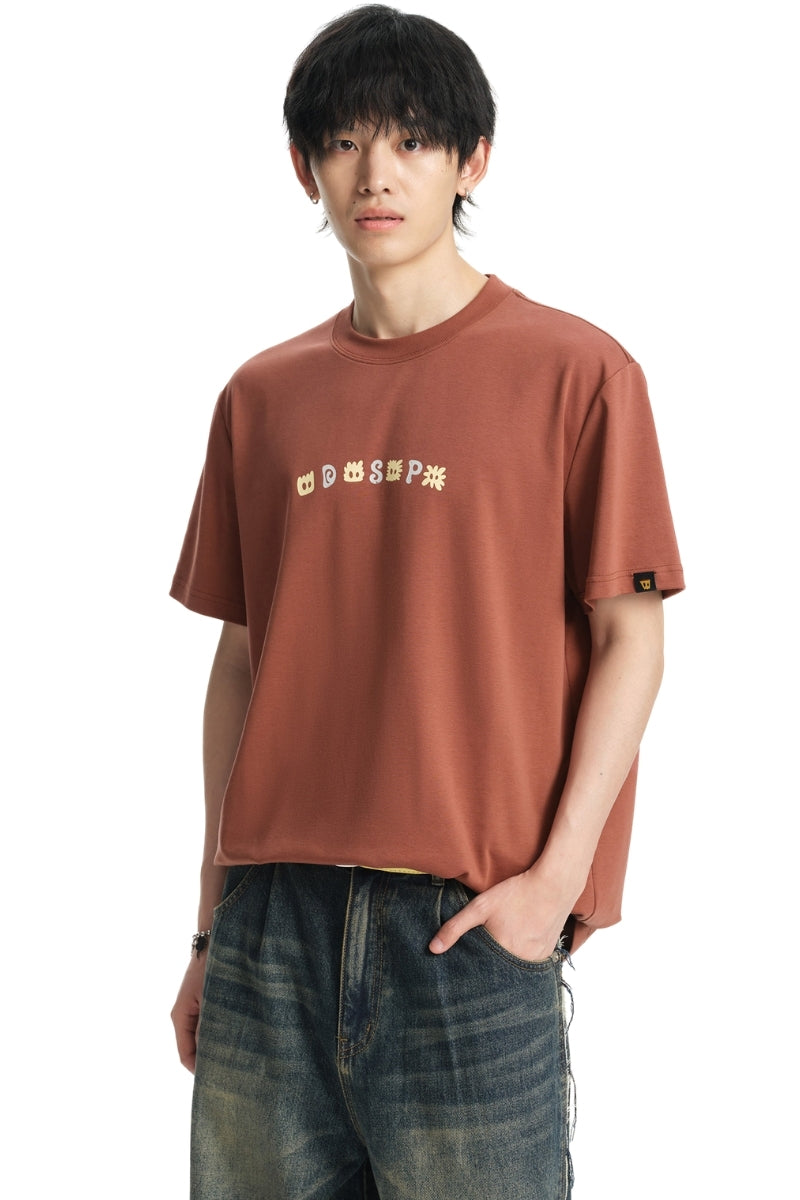 Dangerouspeople DSP Letter Plant Print Cool‑Touch Unisex T‑Shirt