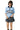 MEDM Contrast Zip Knit Rugby Polo Unisex Cotton Short Sleeve Tee