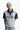 MEDM Wild Horse Embroidery Contrast Panel Loose Short Sleeve Polo Shirt