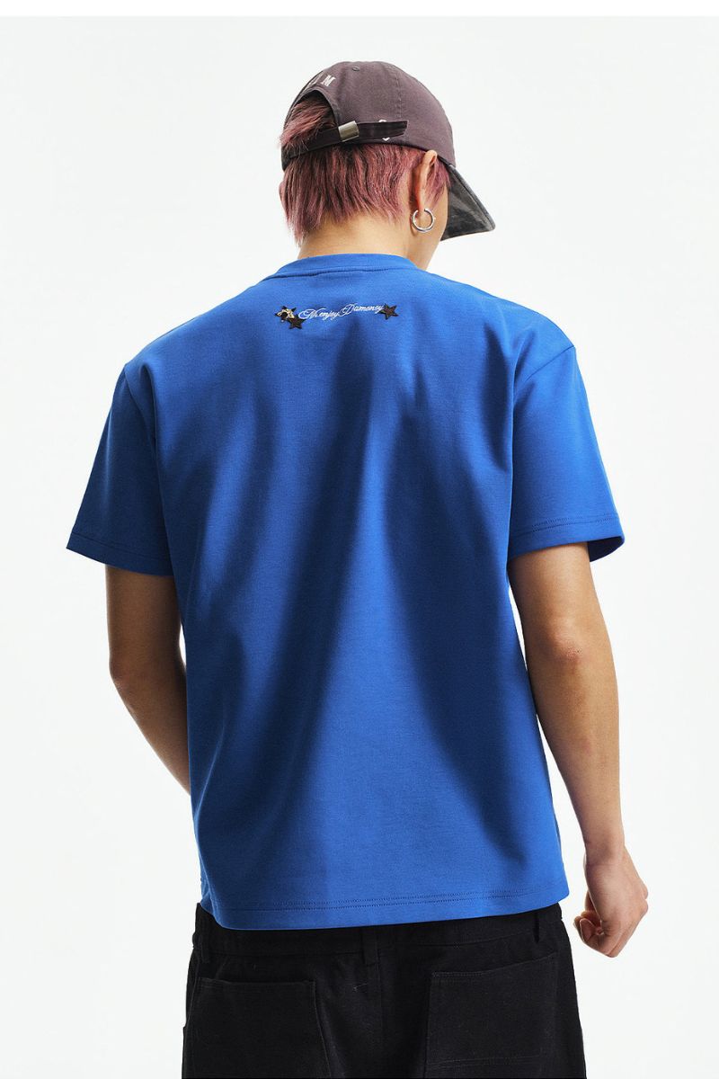 MEDM Jelly Air Cotton Double-Layer Leather Small Four-Character Short Sleeve