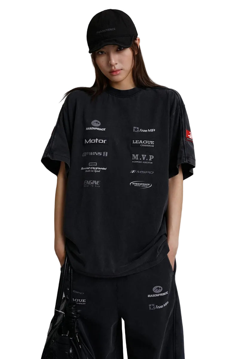 MASONPRINCE Sponsor Red Label Moto Series Cotton Team T-Shirt