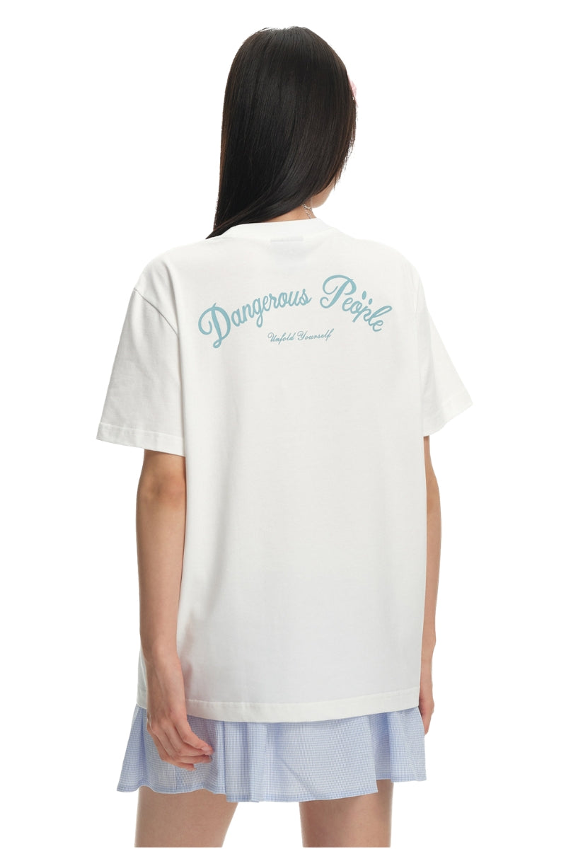 DangerousPeople DSP Detachable D‑Pocket Retro Street Loose Drop‑Shoulder T‑Shirt