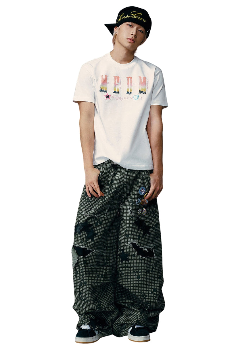 MEDM x NEWMASUS Selfie Print Loose Couple Tee