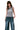 MEDM Fake Two-Piece Stripe Spliced Women Racerback Tank
