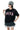 MEDM Relaxed Fit Camouflage Letter Rhinestone Streetwear Tee