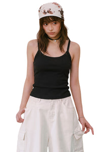 MEDM Classic Script Embroidery Women Heavyweight Tank Top