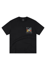 MEDM Casual Versatile Embroidered Letter Crew Neck Couple Tee