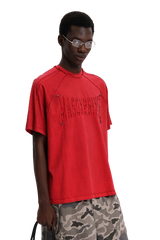 Masonprince   Embroidered Old Short-Sleeved Top