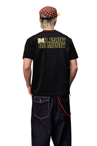 MEDM Leopard Patch Embroidery Star Graffiti Tee