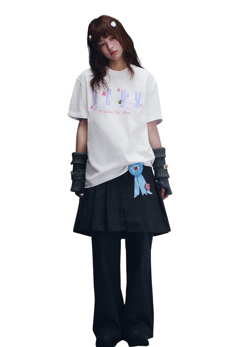 MEDM x Iria's Mailbox Sky Crack Glitter Logo Tee