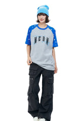 MEDM Graffiti Star Print Raglan Tee