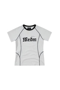 MEDM Contrast Stitch Star Print Women Tee