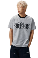 MEDM Cherub Star Colorblock Couple Tee