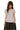 MEDM Cropped V-Neck Star Swirl Patch Embroidery Slim Top