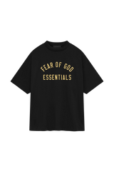 Fear Of God Essentials FW24 Jersey Crewneck Tee Black Oversize [125BT244190F]