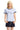 Dangerouspeople DSP Fun Stripe Patchwork Fitted Women's Cotton T‑Shirt