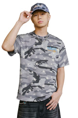 MEDM Camo Star All-Over Graffiti Logo Loose Vintage Tee