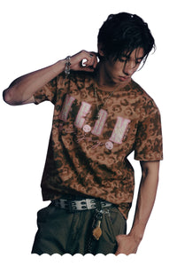 MEDM×Sanrio Kuromi Leopard Print Loose Couple T-shirt