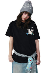 MEDM x NEWMASUS Back-to-Back Letter Couple Tee