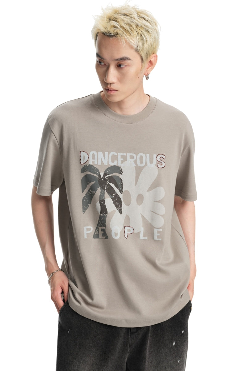 Dangerouspeople DSP Coconut Grove Floral Print Unisex Vintage T‑Shirt