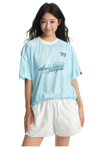 Dangerouspeople Embroidered Football Sport Loose Tee