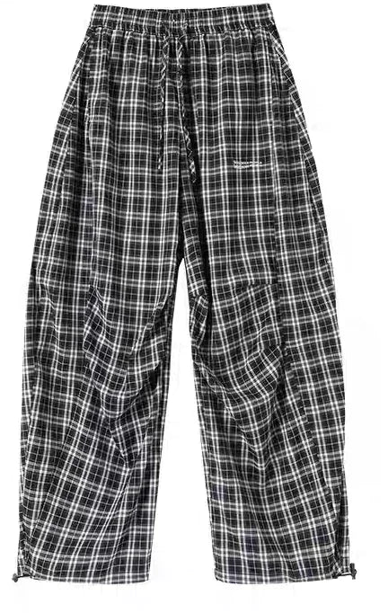 Dangerous People Ladies Plaid Straight Pants