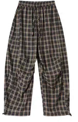 Dangerous People Ladies Plaid Straight Pants