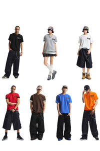 MEDM Jelly Air Cotton Double-Layer Leather Small Four-Character Short Sleeve