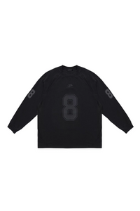Masonprince No. 8 Jersey Style Cotton Long Sleeve Tee