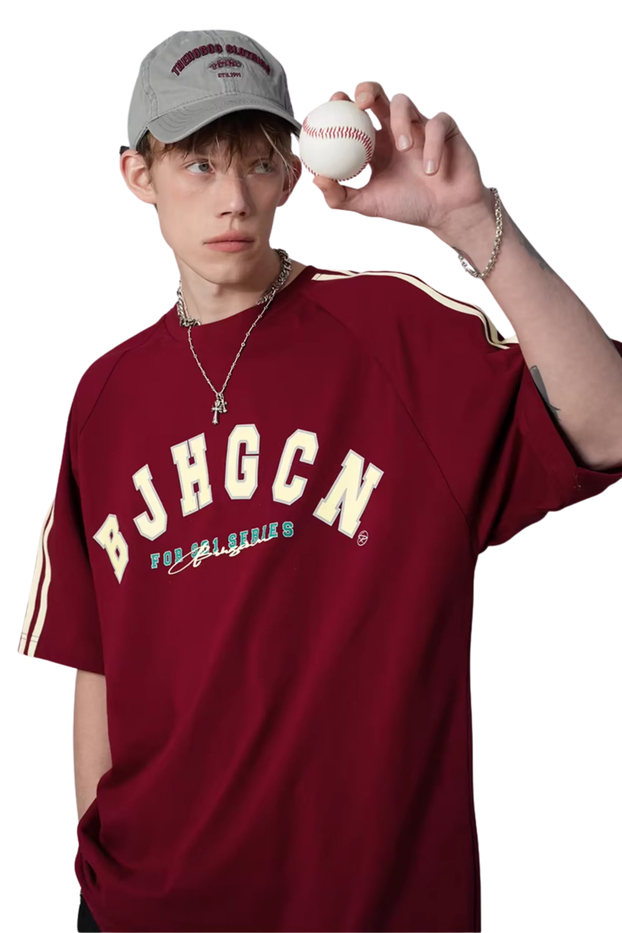 BJHG Double Strip Jersey Tee