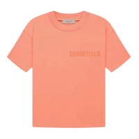 [Loose Fit] Fear Of God Essentials FW22 Flock Logo Tee CORAL