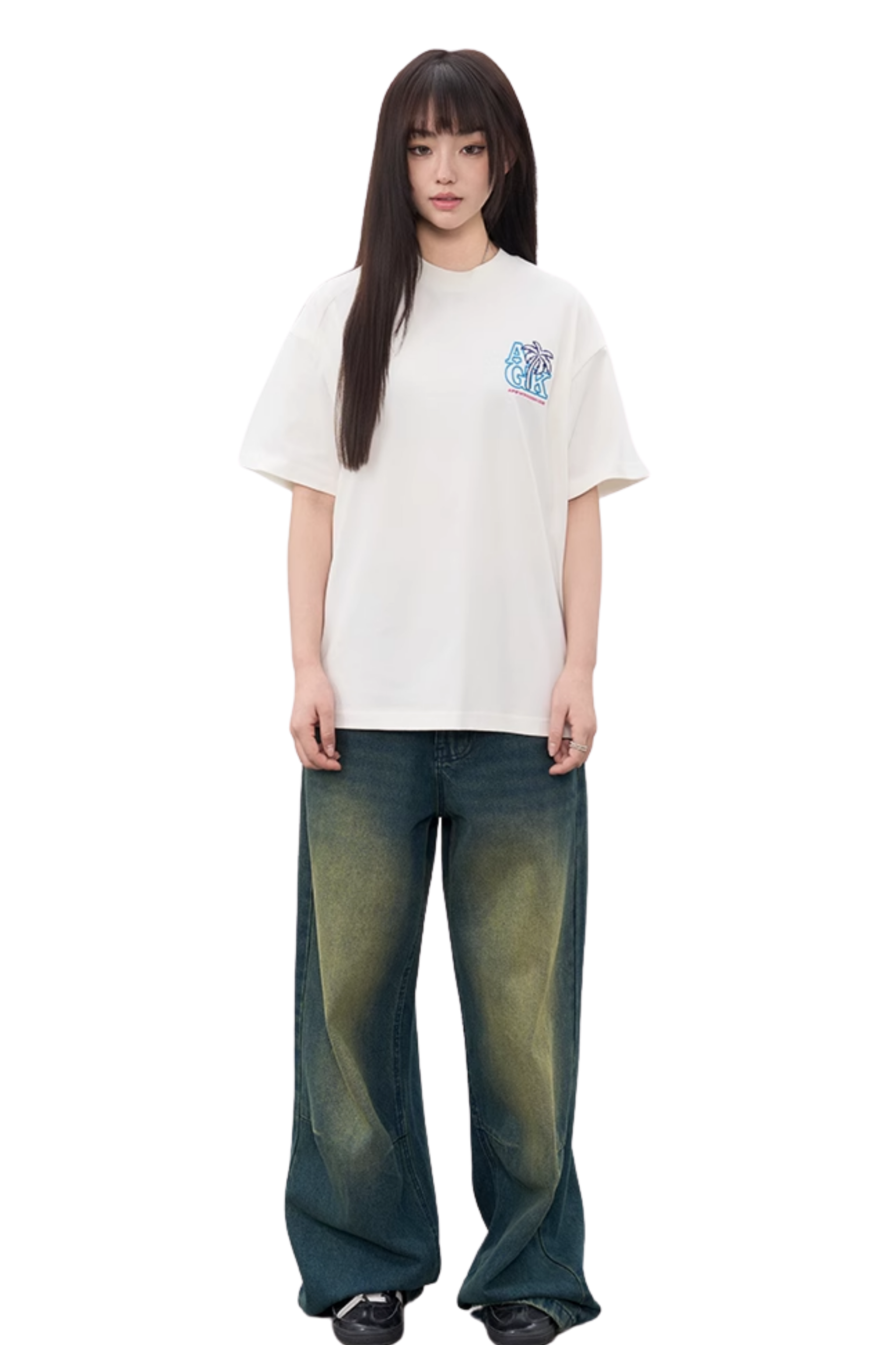 AFGK Coconut Tree Embroidery Tee
