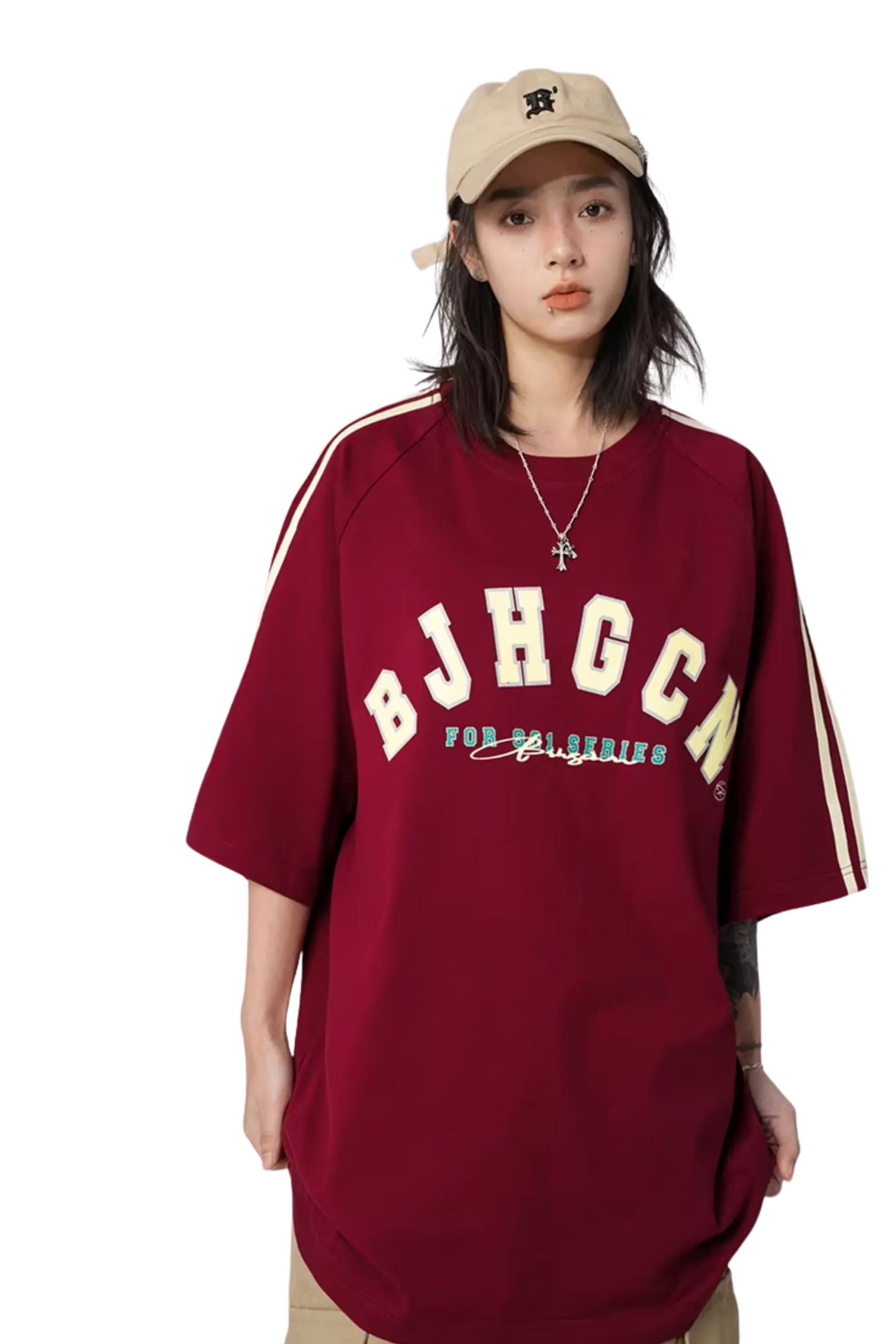 BJHG Double Strip Jersey Tee