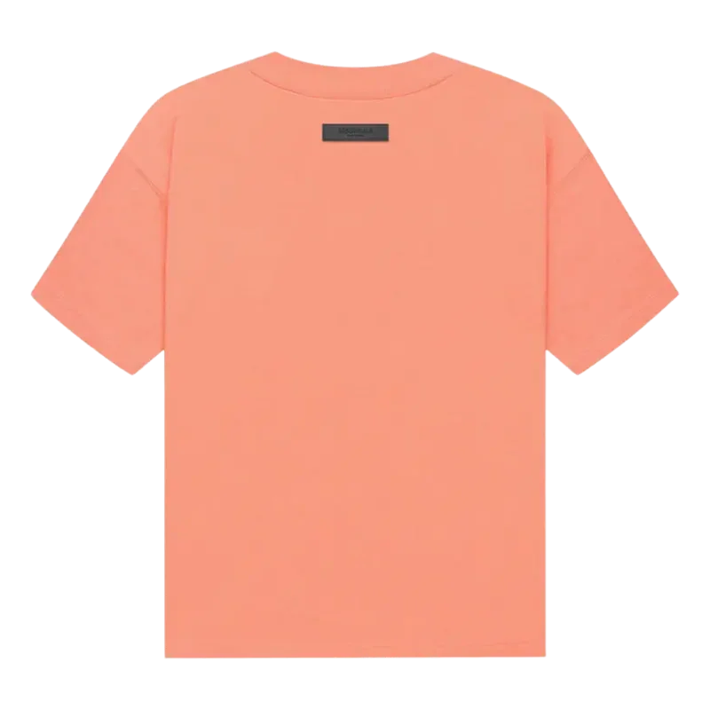 [Loose Fit] Fear Of God Essentials FW22 Flock Logo Tee CORAL
