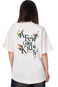 AFGK Pocket Floral Embroidery Tee
