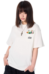 AFGK Pocket Floral Embroidery Tee
