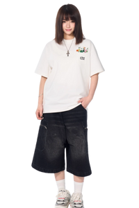 AFGK Pocket Floral Embroidery Tee