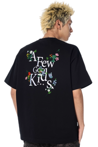 AFGK Pocket Floral Embroidery Tee