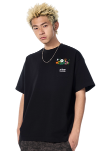 AFGK Pocket Floral Embroidery Tee
