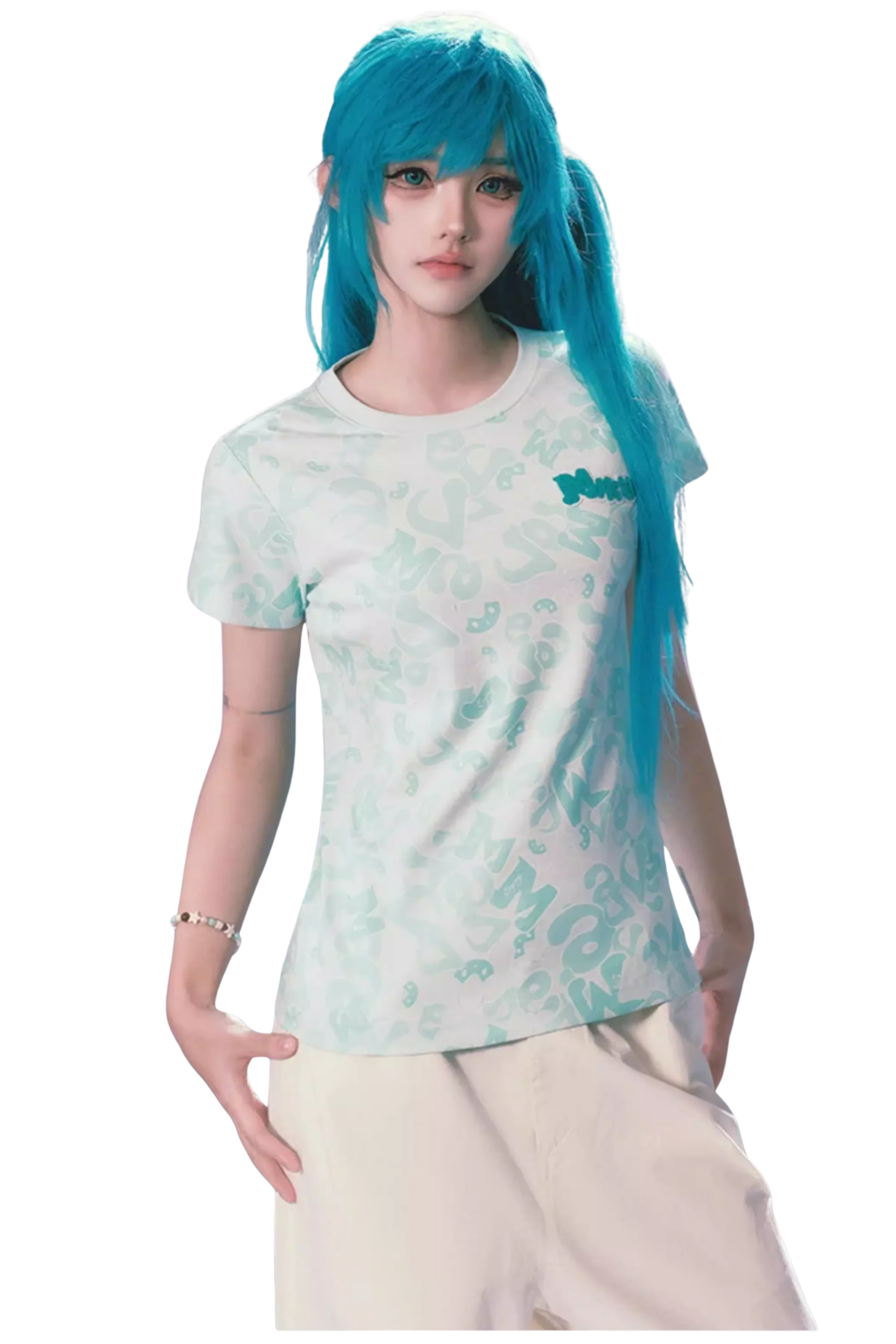 MEDM x Hatsune Miku Ladies Camouflage Tee