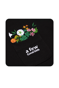 AFGK Pocket Floral Embroidery Tee