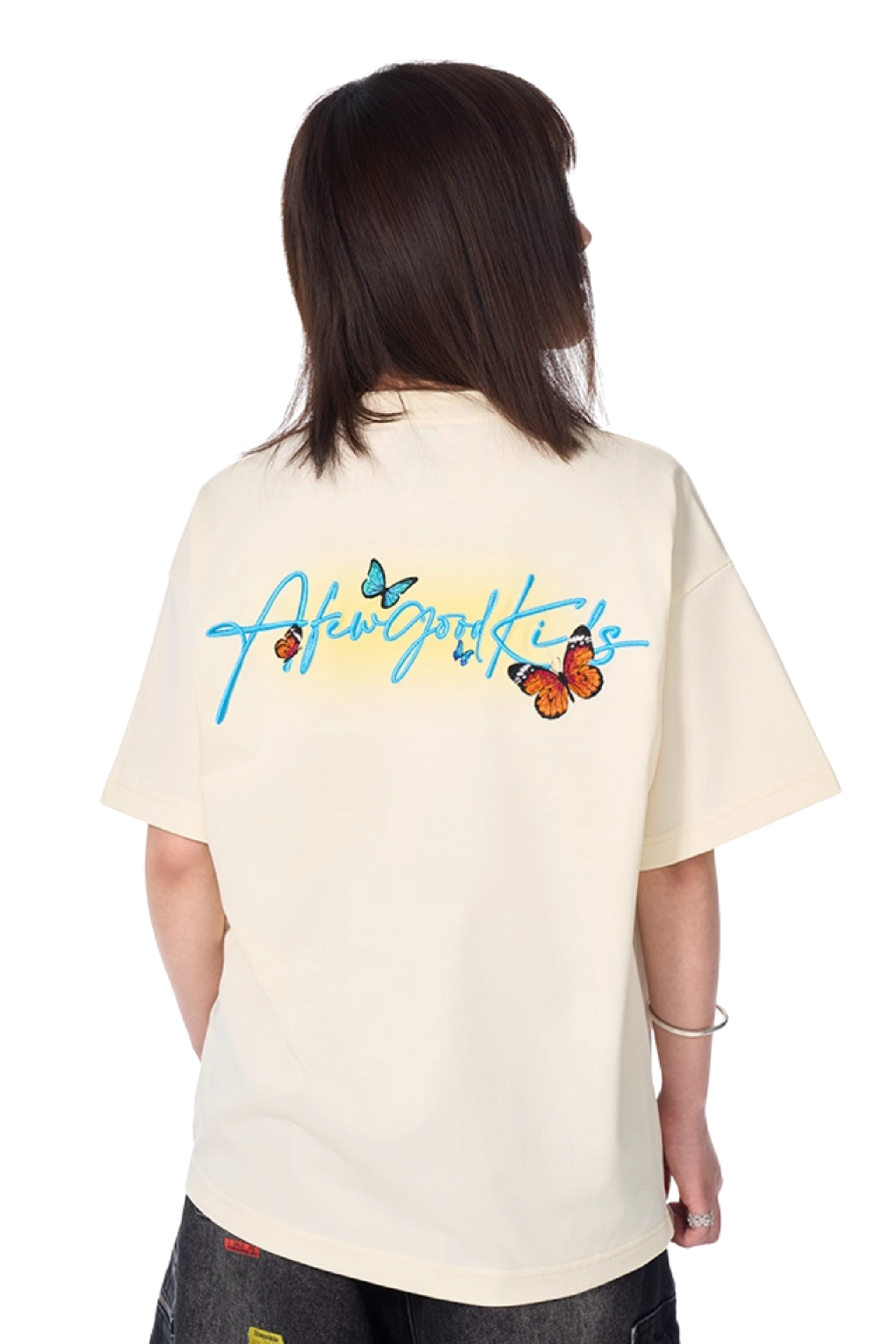 AFGK Smudged Floral Butterfly Tee